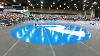 100 lbs Champ. Round 3 - Macy Moore, North Lake vs Maliah Escajeda, North Valley