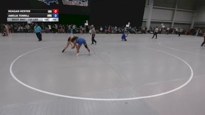 120 lbs Cons. Sub-rd Of 32 - Amelia Terrill, Iowa vs Reagan Hester, Contenders Wrestling Academy