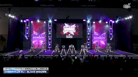 CheerVille MJ - Black Widows [2026 L1 Youth - Small - B DAY 2] 2026 JAMfest Cheer Super Nationals
