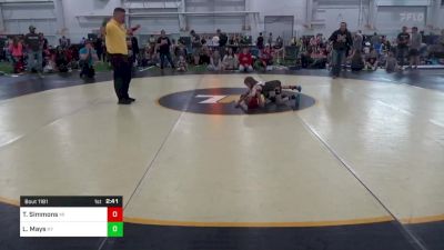 50-B lbs Consi Of 4 - Ty Simmons, MI vs Lukas Mays, KY