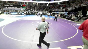 I-132 lbs Cons. Round 2 - Matteo Crino, New Rochelle vs Levi Schanzenbach, Baldwinsville