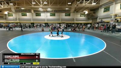 100 lbs Cons. Round 2 - Kalley Teason, Miller Wrestling Club vs Sydney Huber, MATPAC Wrestling - ND