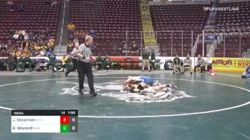 160 lbs Quarterfinal - Jordan Decarmen, Reynolds Hs vs Ryan Weyandt, Forest Hills Hs