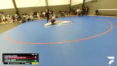 92 lbs Quarterfinal - Layne Swift, Thunder Mountain Wrestling Club vs Colten Smith, CNWC Concede Nothing Wrestling Club