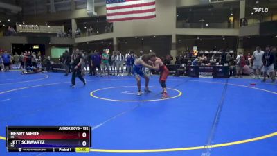 132 lbs Cons. Round 4 - Henry White, KS vs Jett Schwartz, KS