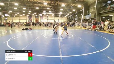 112 lbs Consi Of 32 #1 - Brady Carroll, MS vs Patrick Steuer, PA