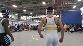 125 lbs Quarterfinal - Paul Lanier, Level Up vs Carmelo Hines, Roundtree Wrestling Academy