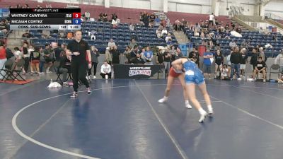 125 lbs Cons. Sub-semis - Whitney Cawthra, JT Academy vs Micaiah Cortez, Daniel Cormier Wrestling Academy
