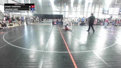 U20 Women - 65 lbs Cons. Round 2 - Sydney Thompson, MI vs Ashliegh Terry, CA