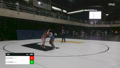 148 lbs Quarterfinal - Alyssa Crist, Palm vs Amillyiona Green, Elkins Park