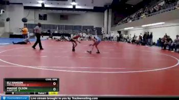 85 lbs Semis & 1st Wrestleback (8 Team) - Eli Hanson, Kenyon-Wanamingo vs Maggie Olson, Albert Lea