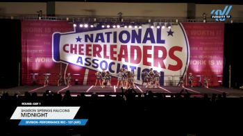 Sharon Springs Falcons - Midnight [2025 L2 Performance Rec - 12Y (AFF) Day 1] 2025 NCA Atlanta Classic