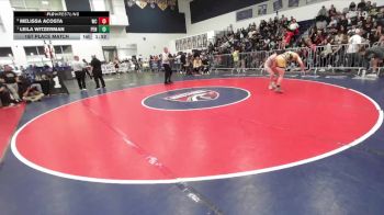 110 lbs 1st Place Match - Leila Witzerman, Peninsula vs Melissa Acosta, West Covina