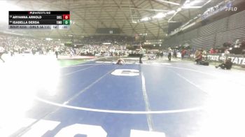 Girls 3A 110 lbs Cons. Round 1 - Isabella Derda, Timberline (Girls) vs Aryanna Arnold, Shelton (Girls)