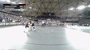 Boys 3A 157 lbs Champ. Round 2 - Yaroslav Bychkar, Sammamish vs Brooks Bishop, Ingraham