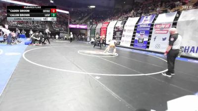 126 Class 4 lbs Cons. Round 3 - Caden Groom, Carthage vs Calum Brown, Lafayette (Wildwood)