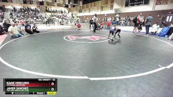 53 lbs Cons. Semi - Javier Sanchez, Top Dog Wrestling Club vs Kaine Mercurio, Peterson Grapplers