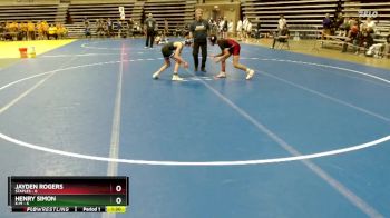95 lbs Semis & 1st Wrestleback (8 Team) - Henry Simon, K-M vs Jayden Rogers, Staples