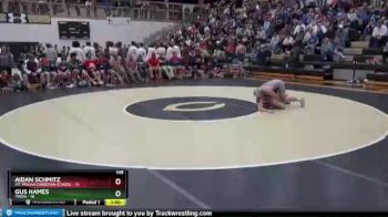 145 lbs Semis & 1st Wb (8 Team) - Aidan Schmitz, Mt. Pisgah Christian School vs Gus Hames, Trion