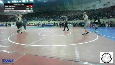 128 lbs Round Of 32 - Max Koehler, Union JH vs Gage Sharp, Cushing