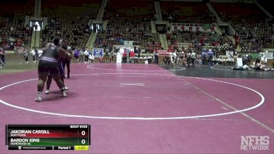 6A 285 lbs Champ. Round 2 - Bardon King, Homewood Hs vs Jakorian Cargill, Hueytown