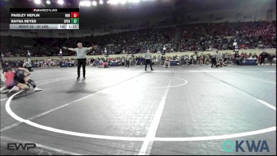 97 lbs Quarterfinal - Paisley Heflin, Vinita Kids Wrestling vs Rayna Reyes, Sperry Wrestling Club