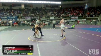 D 2 126 lbs Semifinal - Brennan Boyer, Teurlings Catholic vs Hyatt Parker, Comeaux