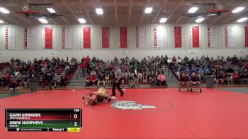 138 lbs Champ. Round 1 - Drew Humphrys, Copley vs Gavin Edwards, Kent Roosevelt
