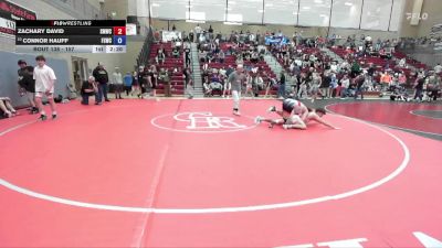157 lbs Cons. Round 2 - Connor Hauff, Fighting Squirrels Wrestling Club vs Zachary David, St. Maries Wrestling Club