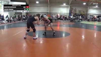 165 lbs Quarterfinal - Sam Richardson, McKendree vs Gavin Owens, Tiffin