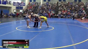 144 lbs Champ. Round 3 - Brodie Dominique, ARCHBOLD vs Hayden Groll, NAPOLEON