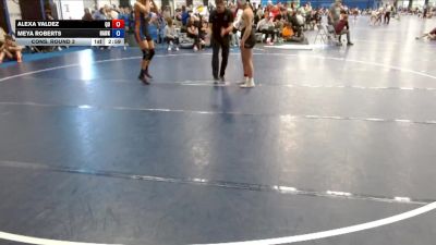 160 lbs Cons. Round 3 - Alexa Valdez, Quincy vs Meya Roberts, Hawkeye Community College