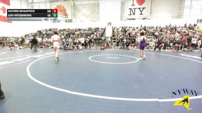 118 lbs Champ. Round 2 - Kayden McGaffick, Lumberyard Wrestling Club vs Levi Witzenburg, Club Not Listed