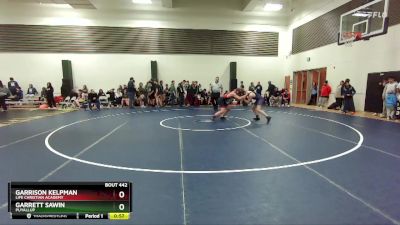 157 lbs Cons. Round 4 - Garrett Sawin, Puyallup vs Garrison Kelpman, Life Christian Academy