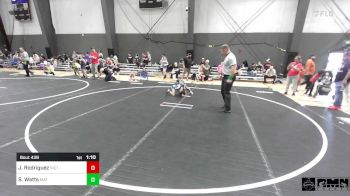 49 lbs Rr Rnd 5 - Jiovani Rodriguez, Victory Wrestling-Central WA vs Sawyer Watts, Mat Demon WC
