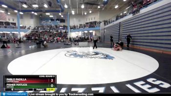 132 lbs Cons. Round 3 - Pablo Padilla, Canyon Ridge vs Fisher Matlick, Owyhee