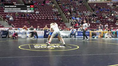 189 lbs Quarterfinal - Noah Templin, Manheim Central vs Brayden Zuercher, Nazareth Area
