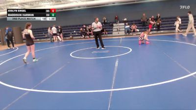 112-123 lbs 2nd Place Match - Joslyn Engel, 308 Wrestling Academy vs Maddison Harmon, FoxFit