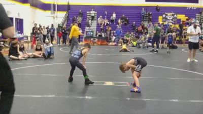 60 lbs Round 3 - Ethan Eller, Mid-South Wrestling Academy vs Emmett Israel, White Knoll