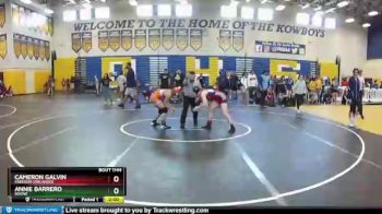 115 lbs Semifinal - Cameron Galvin, Freedom (Orlando) vs Annie Barrero, Boone