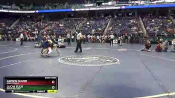 1 lbs Quarterfinal - Jayden Oliver, South Stanly vs Lucas Ellis, Bradford Prep