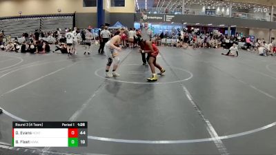 130 lbs Round 3 (4 Team) - Brody Fleet, Kraken vs Daniel Evans, North Carolina National Team