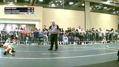 49 lbs Semifinal - Joseph Perez, Bear Cave vs Nathan Martinez, Poway Elite
