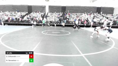 67-J lbs Semifinal - Dylan Silkowski, SSAW vs Nikos Sevastos, New England Gold