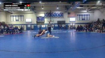 132 lbs Quarterfinal - Quinton Carroll, Vancleave High School vs Walker Hannaford, Purvis