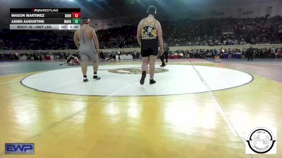 Round Of 64 - Mason Martinez, Sand Springs Jr High vs Aiden Augustine, Mangum Wrestling