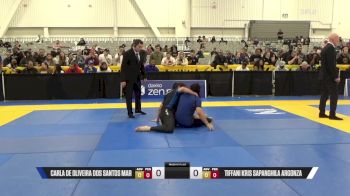 Tiffani Kris Sapanghila Argonza vs Carla De Oliveira Dos Santos Mar 2025 World IBJJF Jiu-Jitsu No-Gi Championship