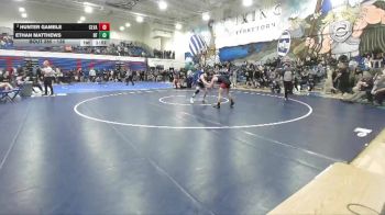 138 lbs Quarterfinal - Ethan Matthews, Bonners Ferry vs Hunter Gamble, Clearwater Valley