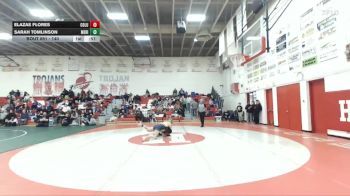 140 lbs Cons. Semi - Elazae Flores, Columbia vs Sarah Tomlinson, Meridian