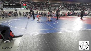 68 lbs Consi Of 16 #1 - Braxton Thompson, Duncan Middle School vs Parker Simpson, Cushing